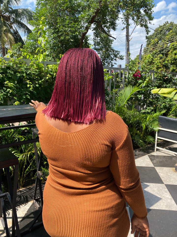 Protective Style Braids For Women Easy install hair-Bob Nano unit 
