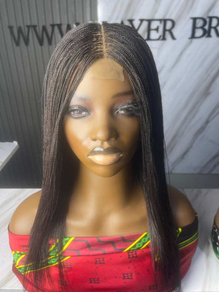 Fast Ship Micro Braids Lace Wig|Easy install hair- Nano 