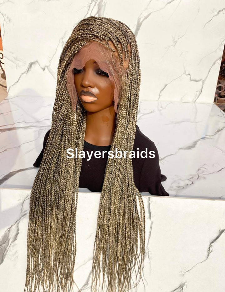 Ombré Knotless Wig Full Lace Senegalese Braids -Omeria
