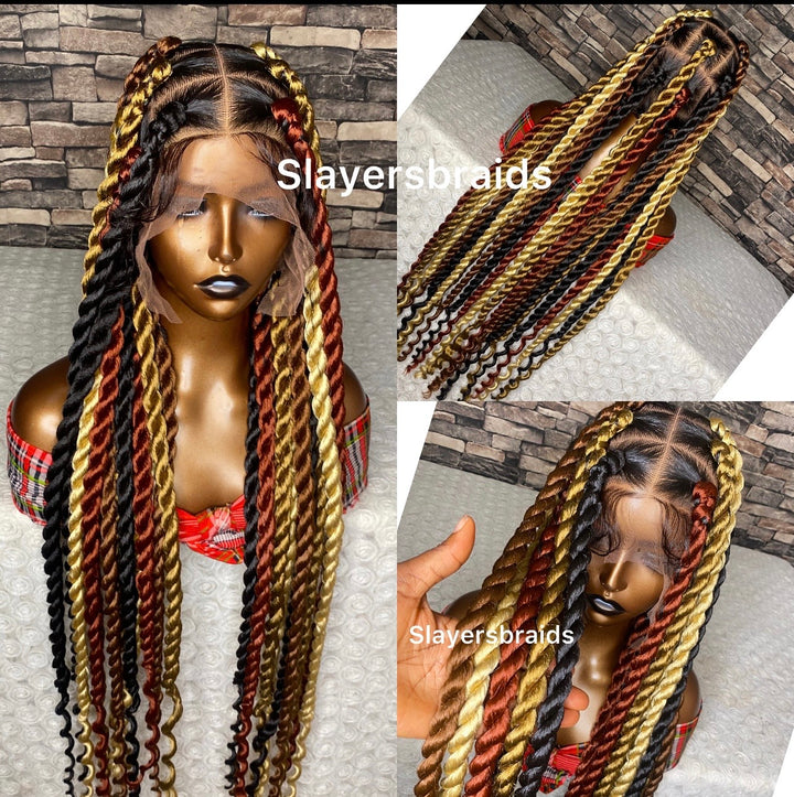 “Glueless knotless braid wig – beginner friendly - Nadgia Unit