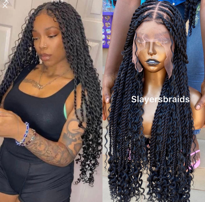 Knotless Twist Braid,Easy Install, Ships USA UK Australia” -Kara Unit