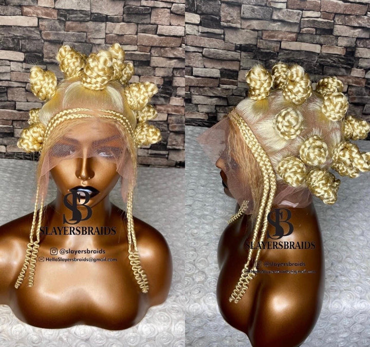 Bantu Knot Wig Premium quality Natural install Hair -Jossy