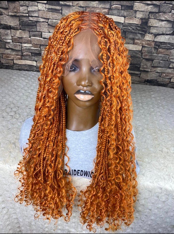 “Ginger Braid, Glueless, Lightweight -Diana Unit Ginger blonde