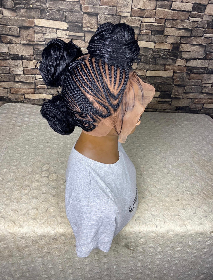 Mohawk BraidWig Pre Styled Time Saving,Everyday Wear  -Jazz