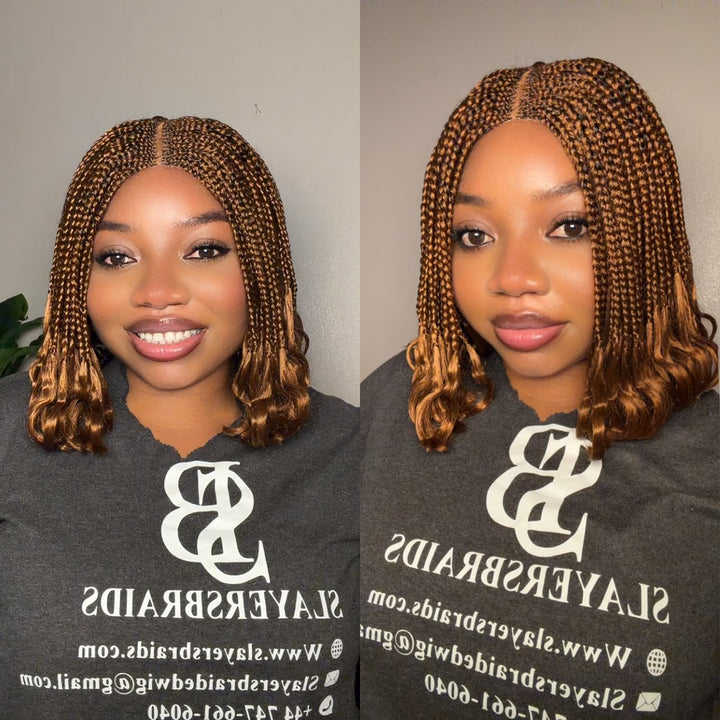 Ready to ship Cornrows braided wig -Dami