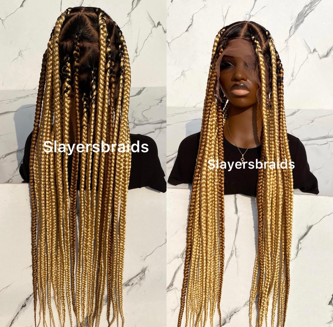 Jumbo Knotless Custom braided wig lightweight  -Maria