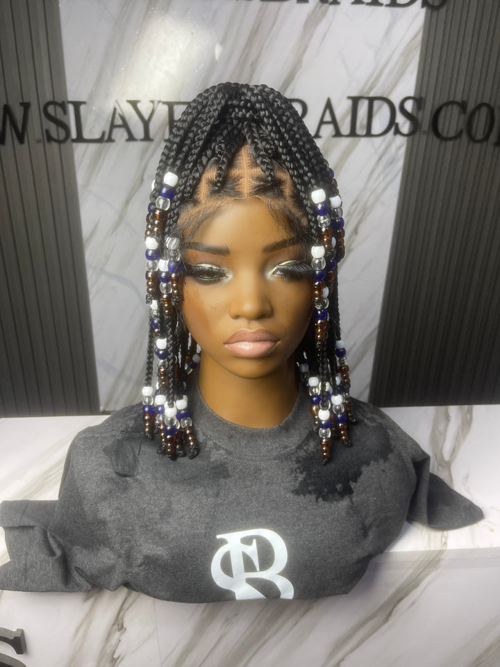 Tightly Braided Glueless Bead Wig For Everyday,Fast Ship-Nola