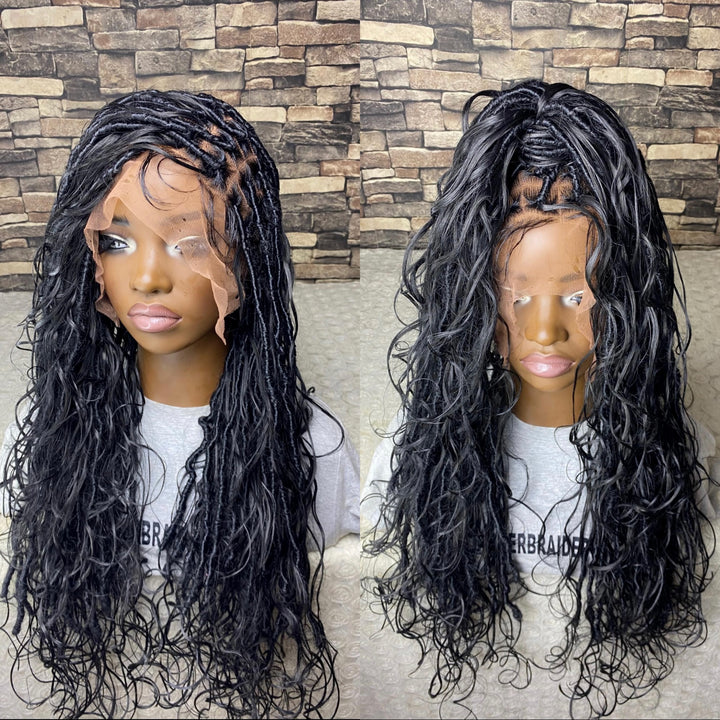 Handmade Locks Wig Glueless Protective Style -Nicole