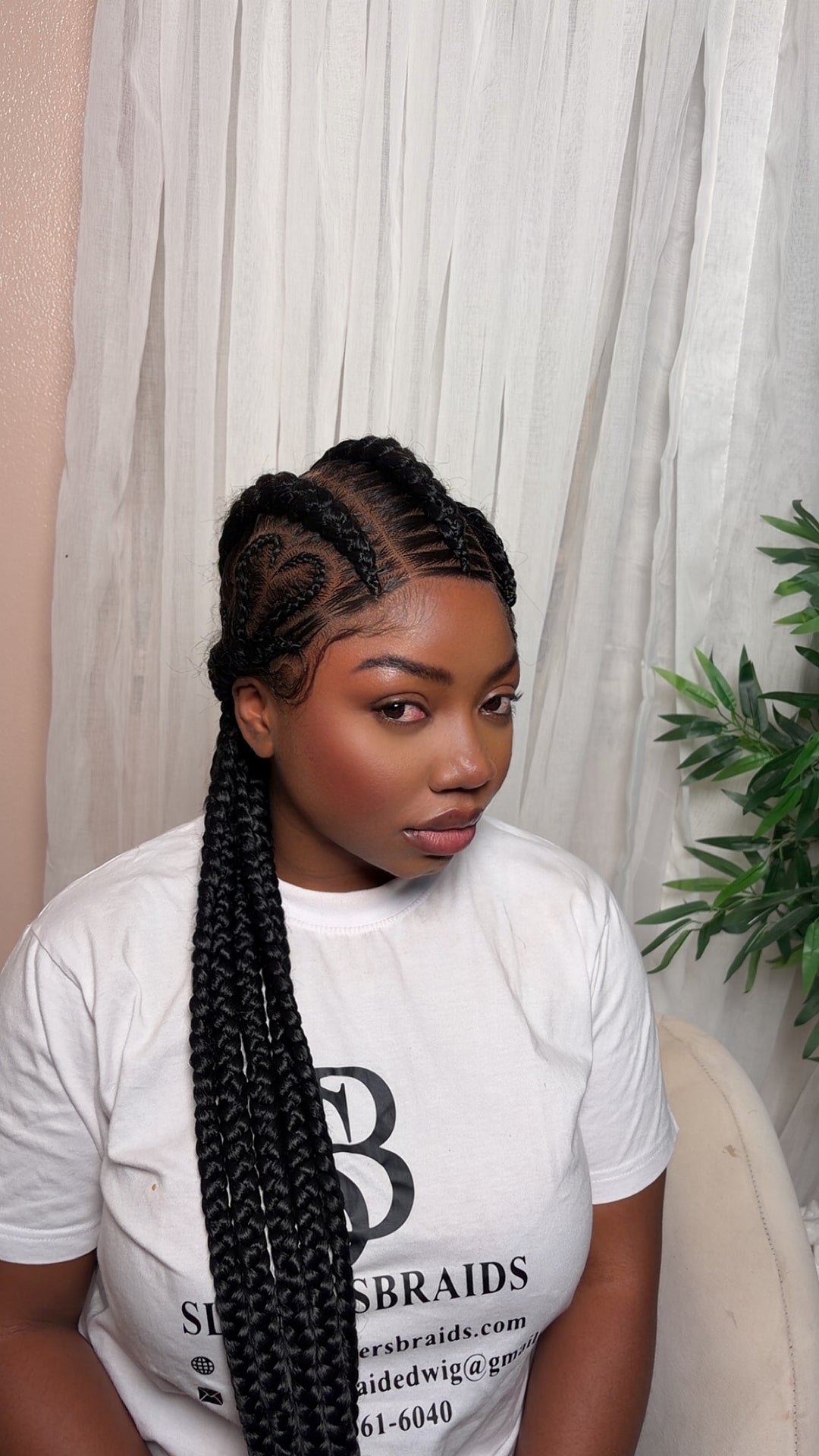 Custom braided Cornrow Wig-Sharnell