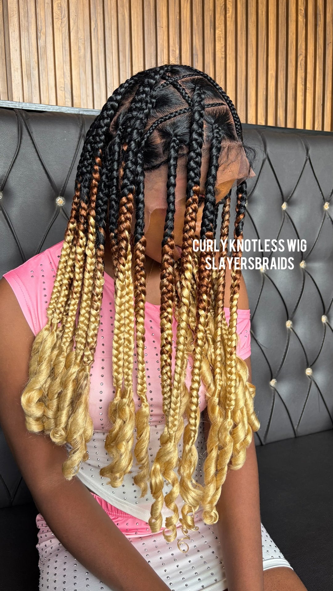 Quality Jumbo Knotless braided wig  -Veeva