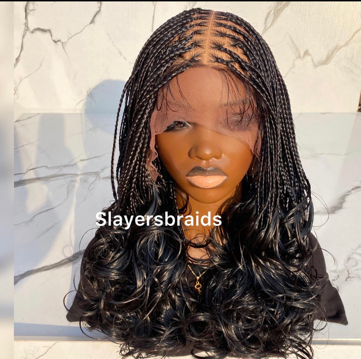 Knotless French Italian Curls Braided Wig -Debbie 