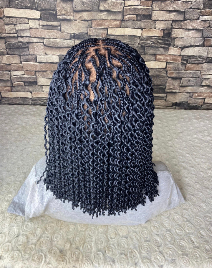 Pre styled Pick nd Drop Bob Twist Wig -Kayla Unit (black