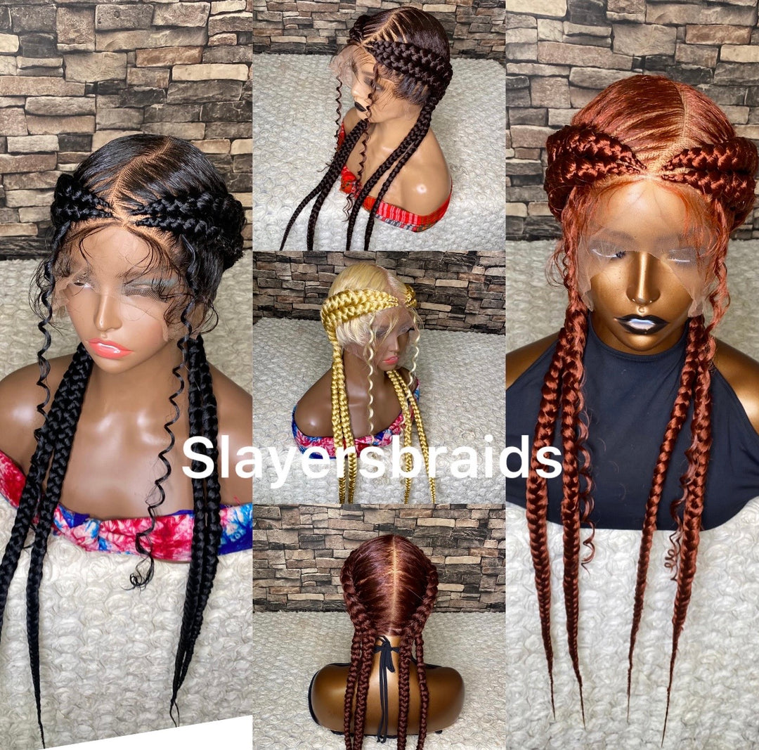 Luxury Cornrow Braided wig for Black women –Anifat