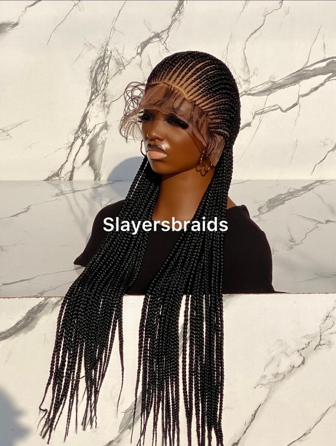 Cornrows Braided Wig:Full Lace Wig-Nykia