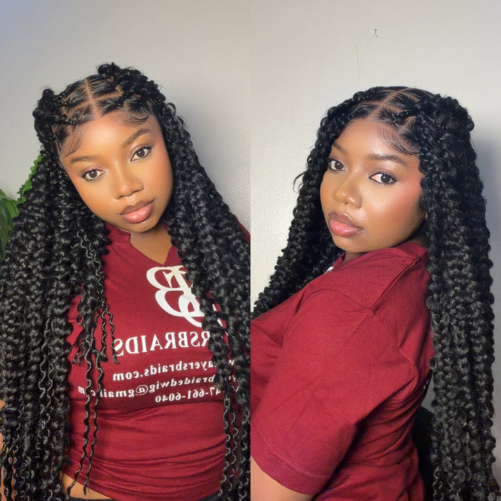 Glueless Butterfly Braid Wig For Protective Styling Hair -Demika