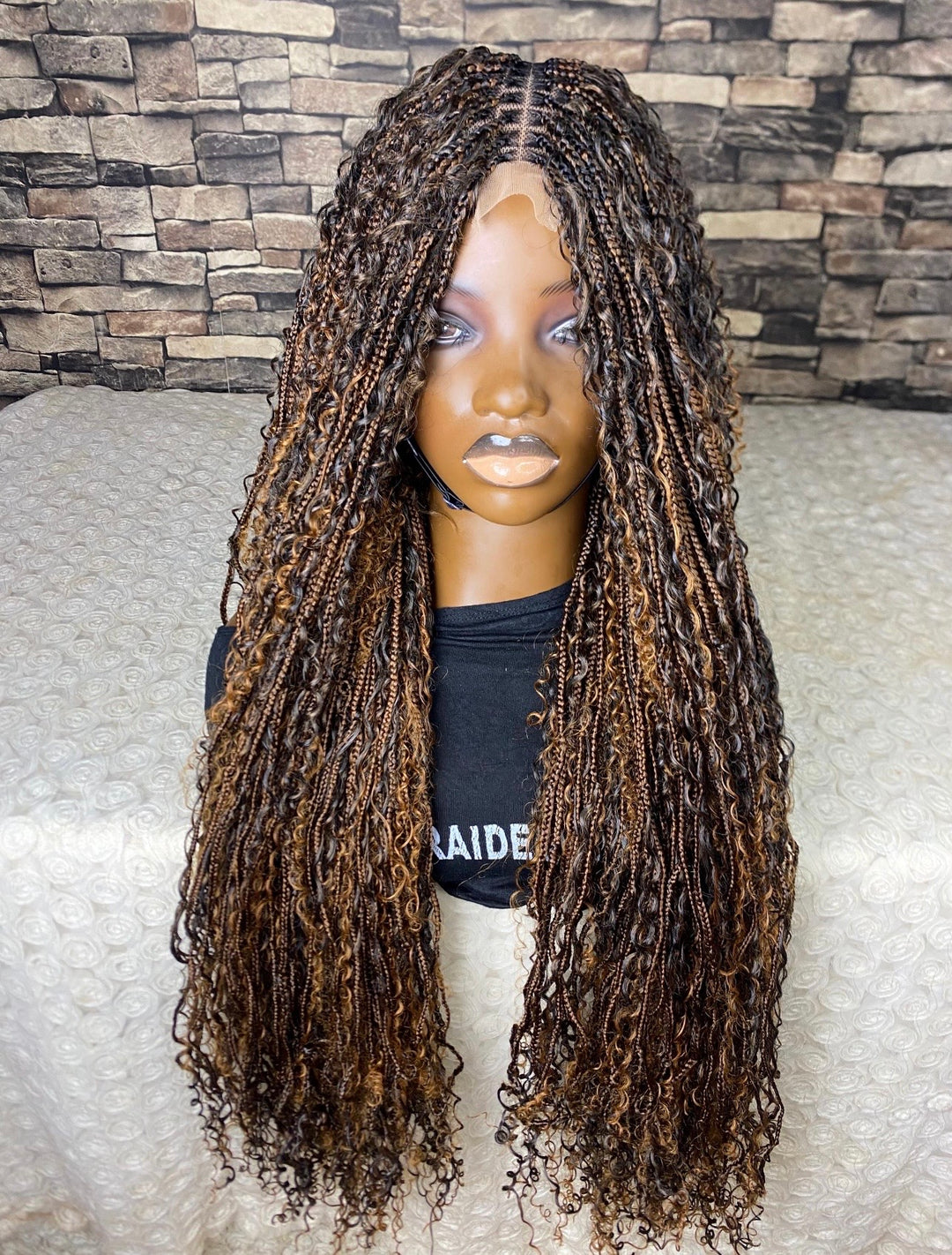 Honey /Caramel Highlight Synthetic Braids -Parshey Unit