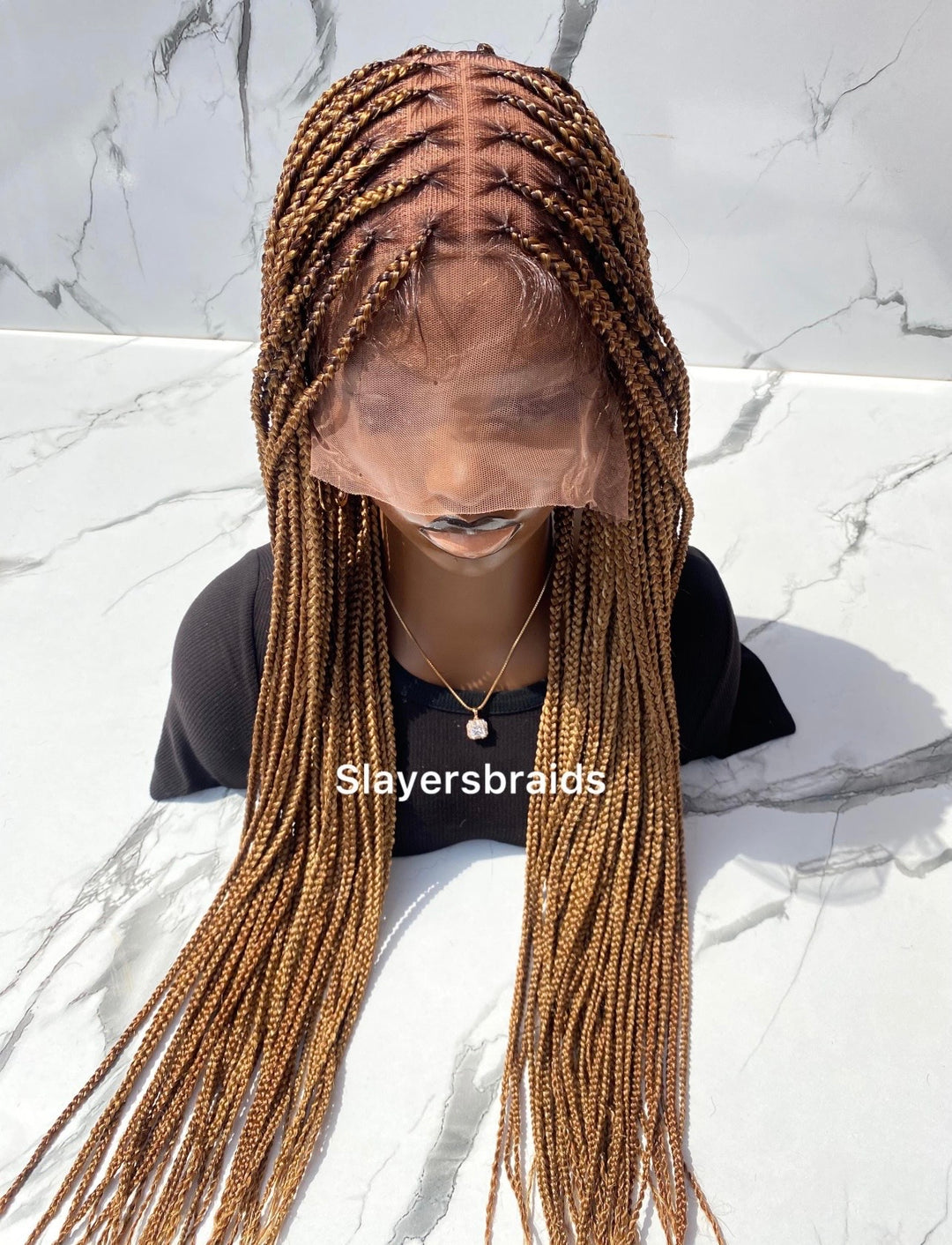 28"Knotless Mixed Blonde Braids -Verena