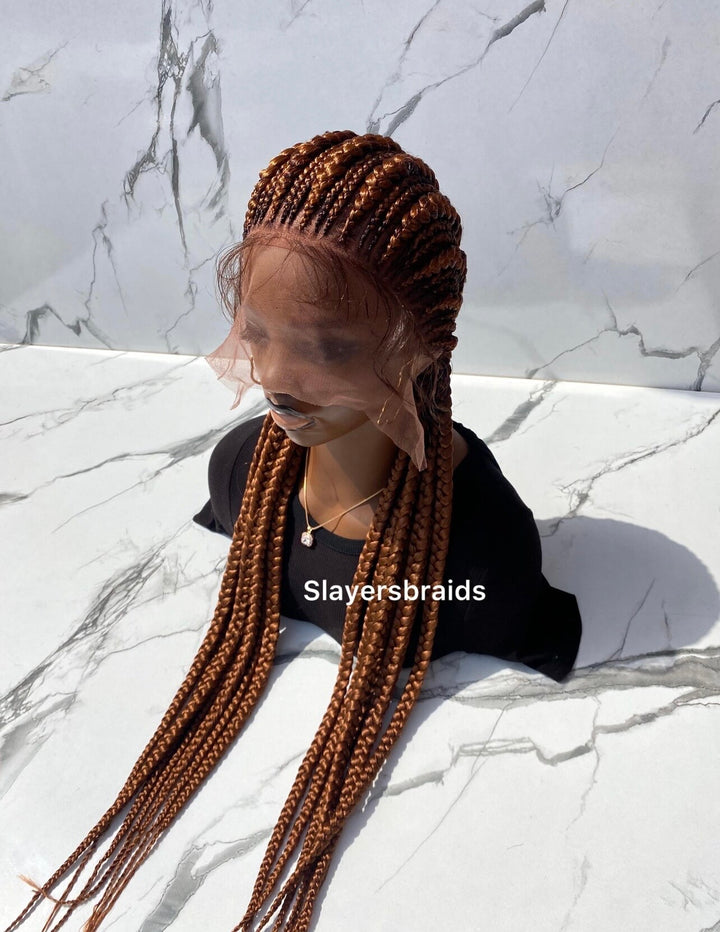 Luxury Cornrow Wig| Fulllace Allback Braids Fast Ship Hair -Koren