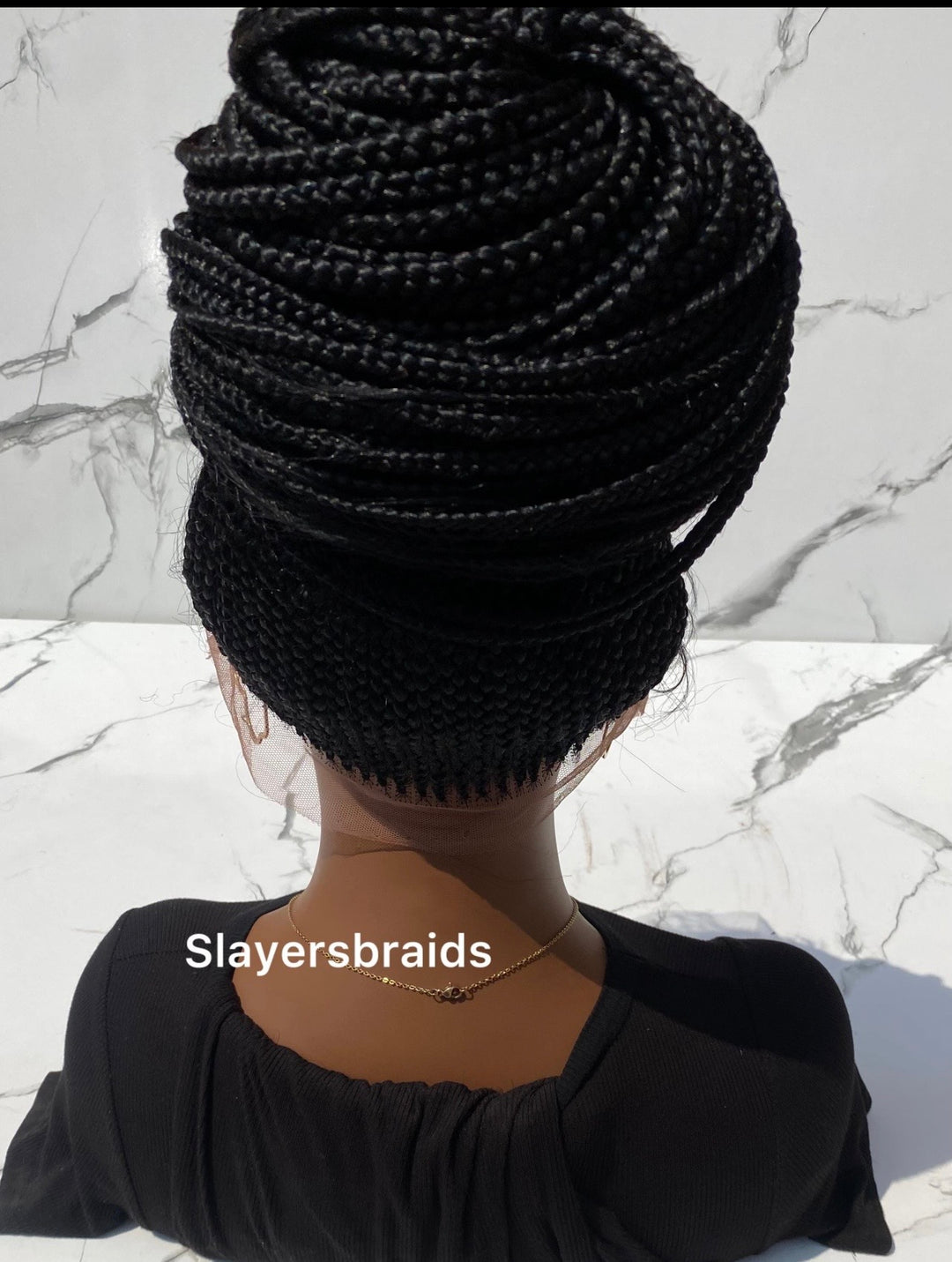 28" Shuku Cornrow Braid FulllaceWig: -Zikorah
