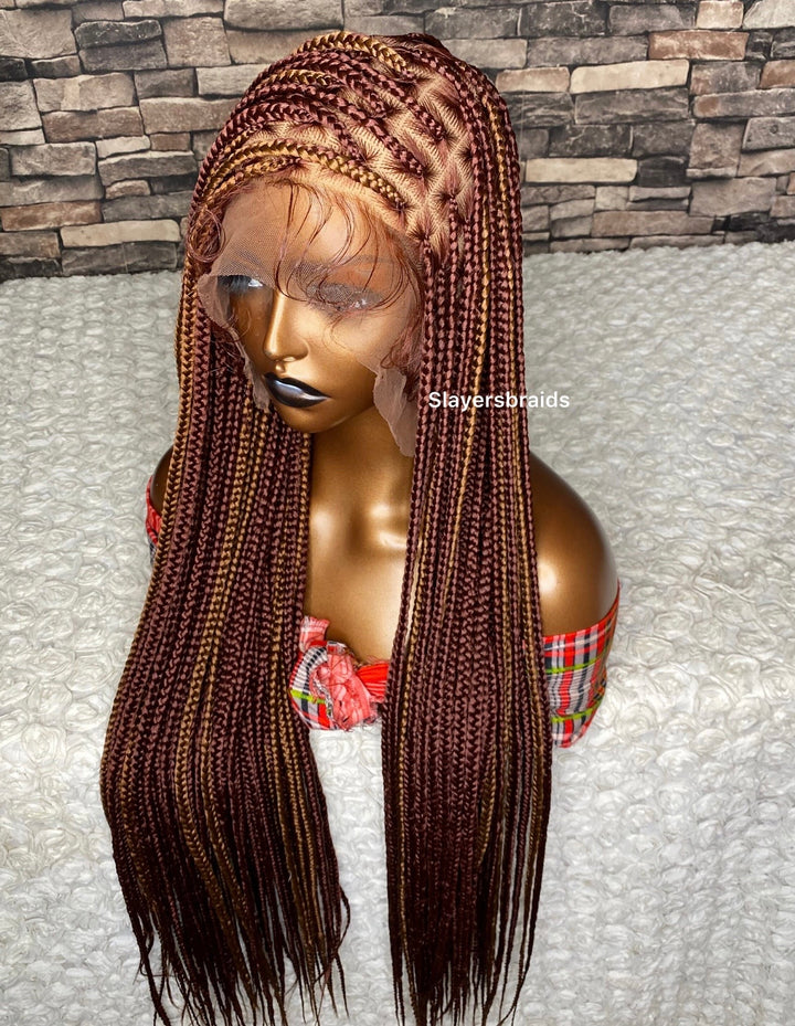 Fast Ship Braids Wig  Zero Tension Scalp Wig -Anwuli unit