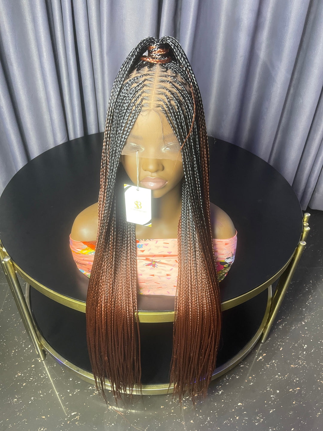 Full lace braided wigs for black women -Bora 