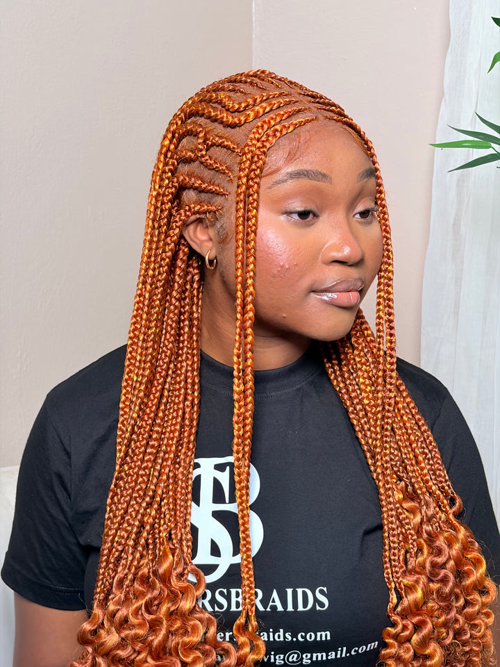 “Glueless Ginger wig for Black Women -Oroma
