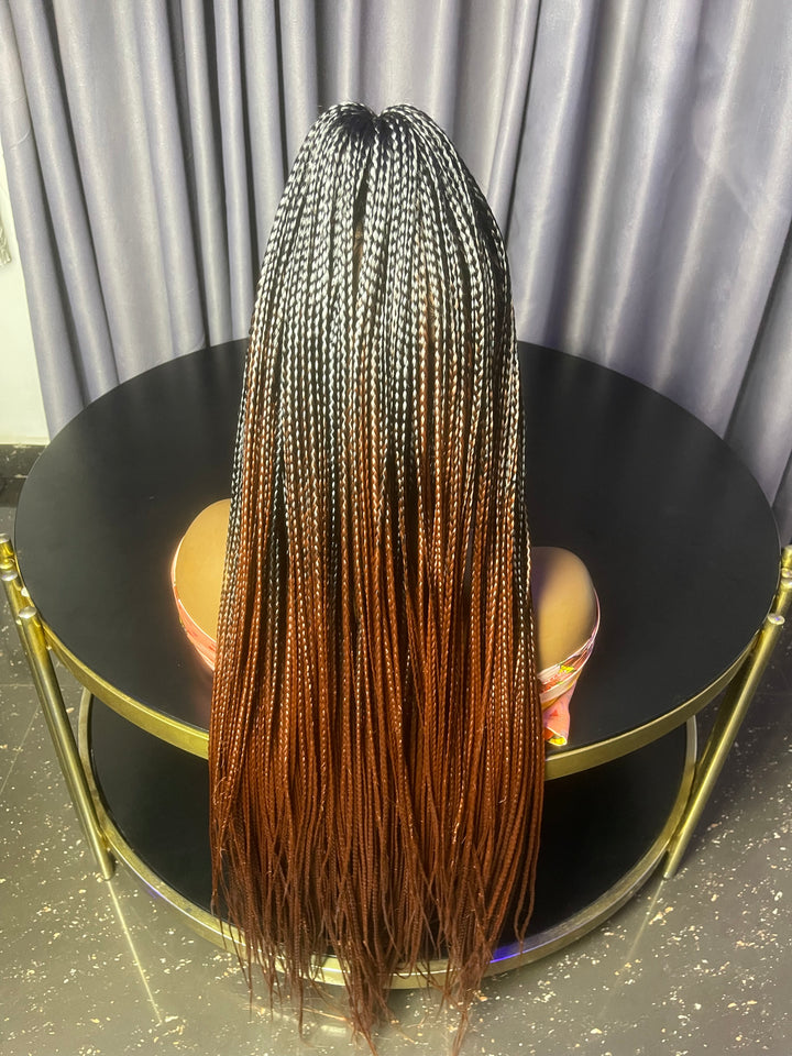 Full lace braided wigs for black women -Bora 