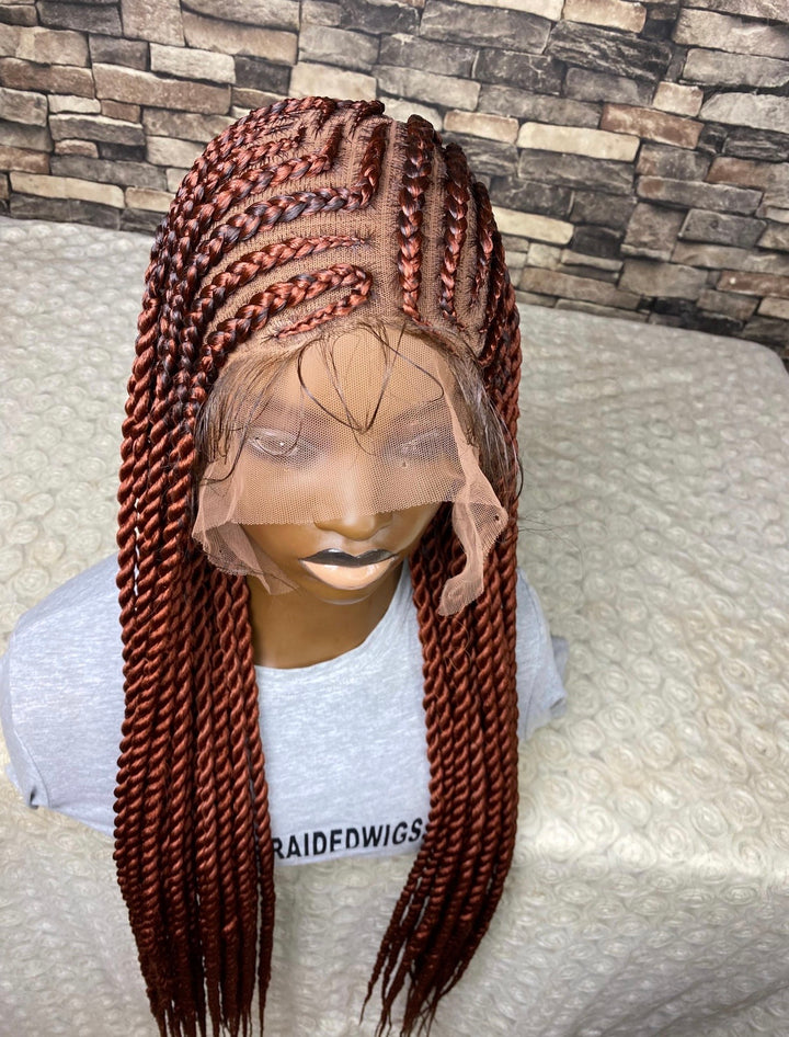 Fast Ship Protective Style Wig,Senegalese braids -Ronke