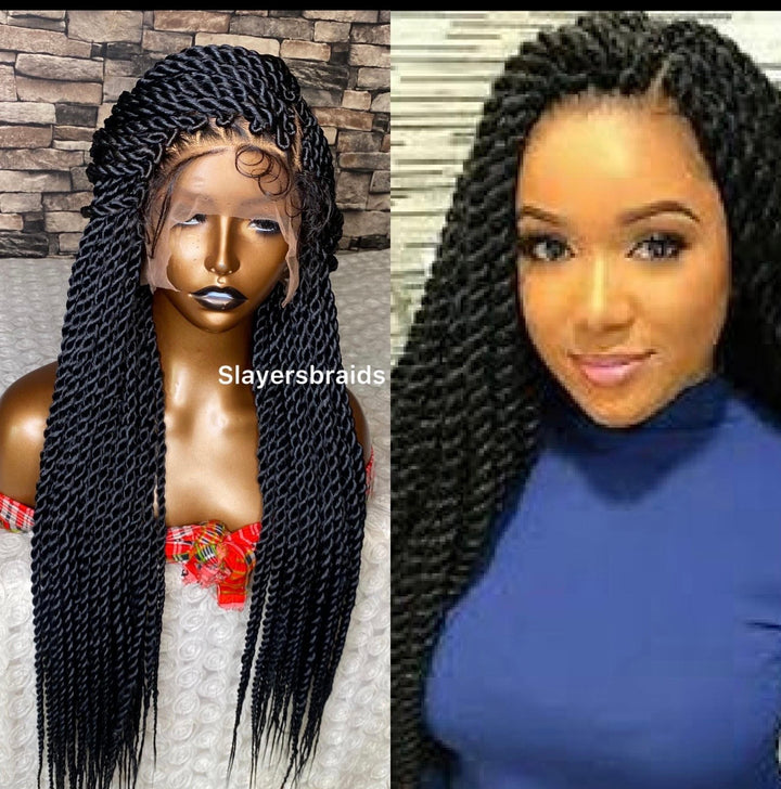 Glueless Senegalese Twist Braids Wig -Lisa unit