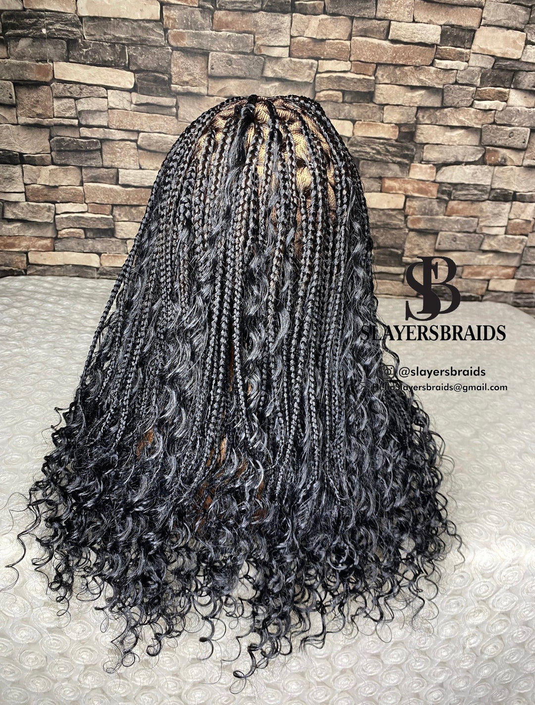 Triangle Knotless Goddess Braids -Diana 2 (multi color