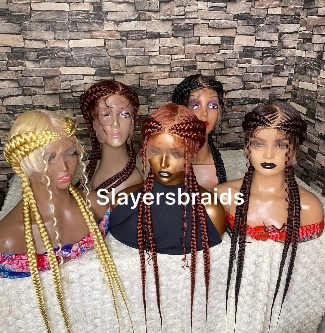 Luxury Cornrow Braided wig for Black women –Anifat