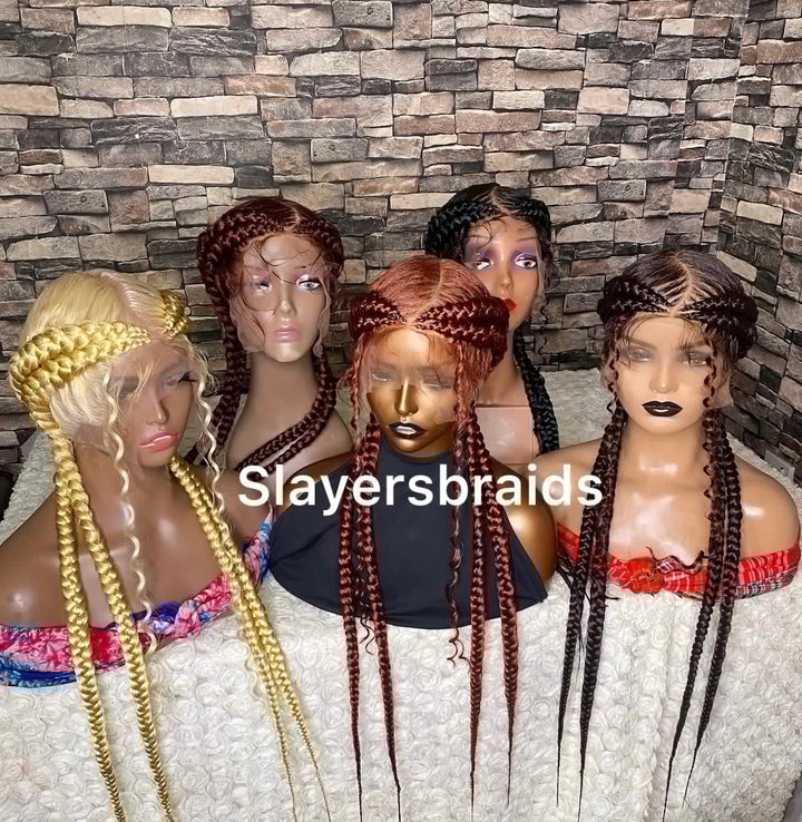 Luxury Cornrow Braided wig for Black women –Anifat