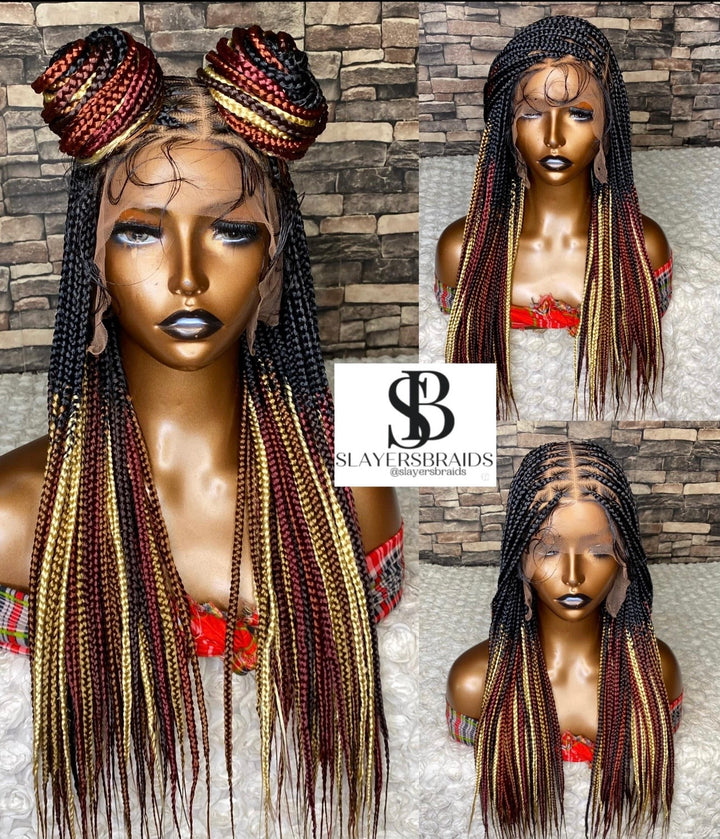 Knotless Braided Wig Protective style for black women -Shena