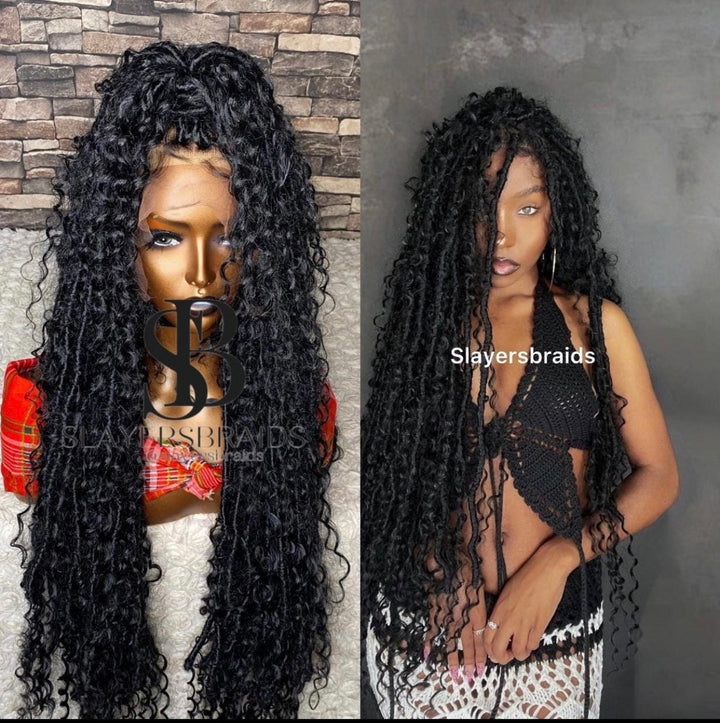 Faux Locs for black women Distressed BohoLocs -Ariel Unit