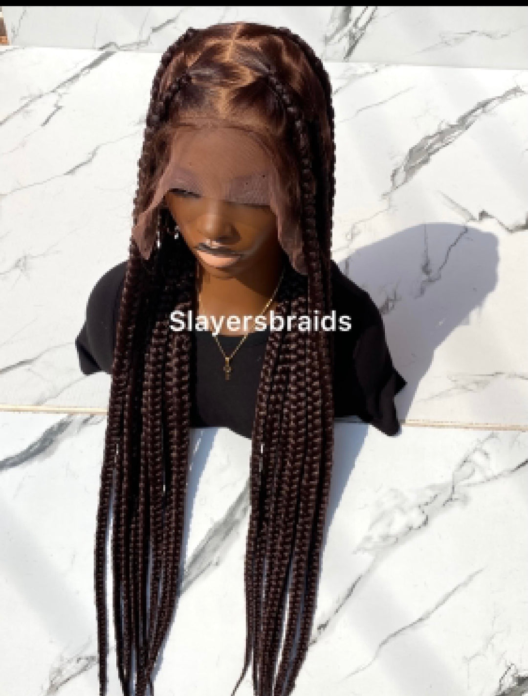 Full Lace Knotless Protective Wig for Black -Queen