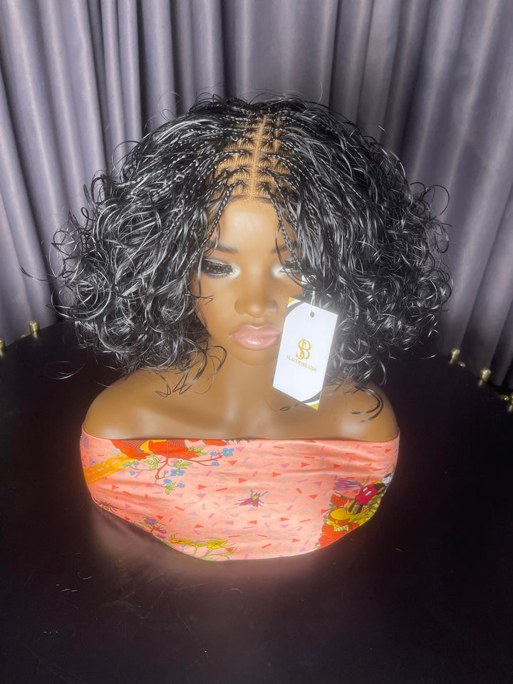 Lightweight French Curl Bob Wig -Tushe unit 1b