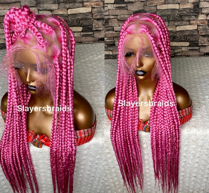 Luxury Jumbo Knotless braided Wig lightweight -Charlene