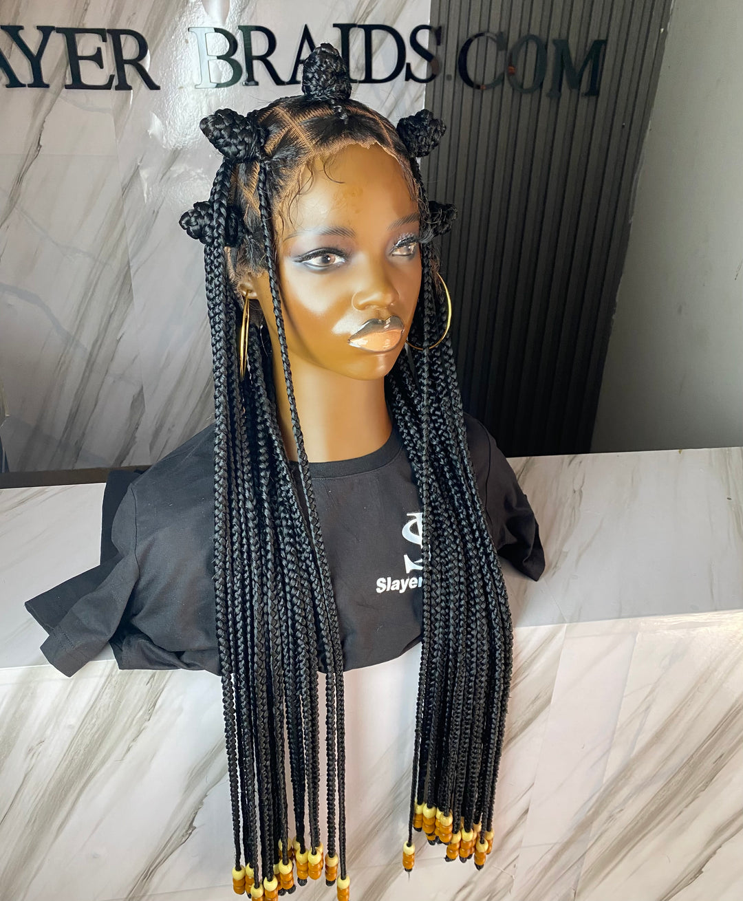 Full lace Knotless Wigs For Black Women: Dinma