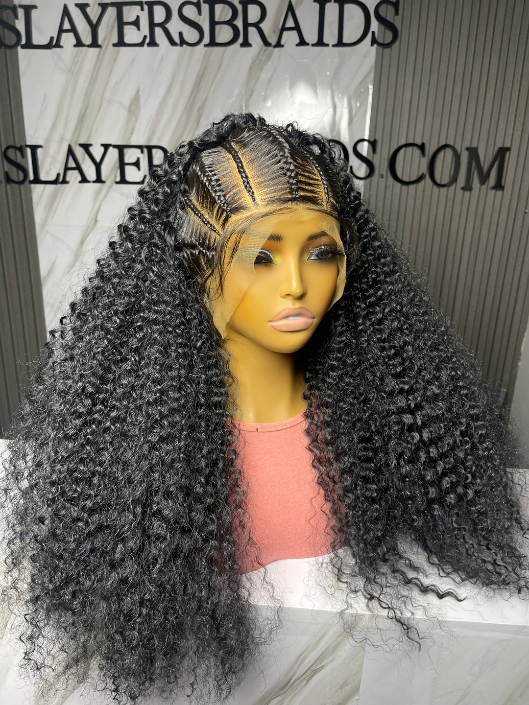 Kinky Yaki Braided Lace Wig – Easy Install, Long Lasting -Mamira Unit