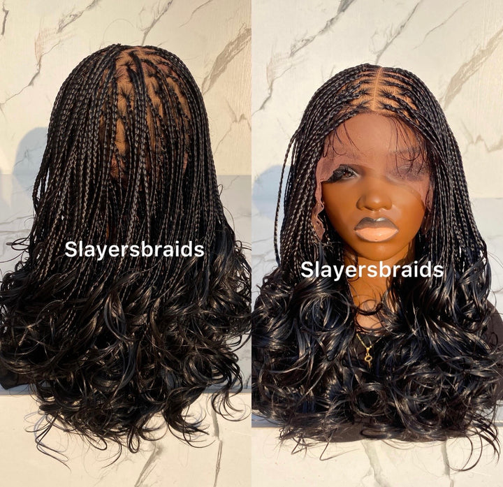 Knotless French Italian Curls Braided Wig -Debbie 