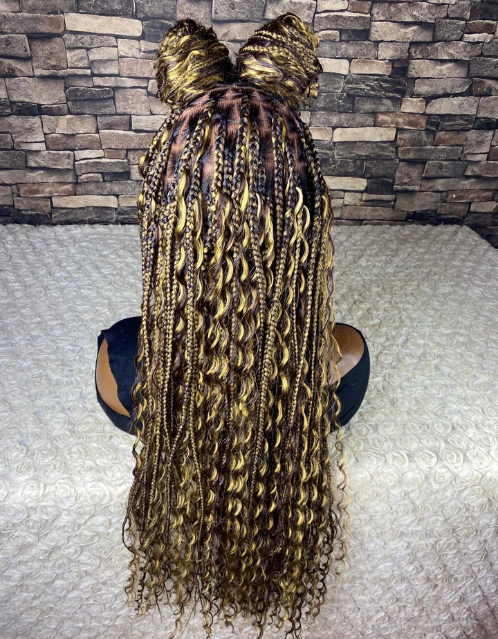 Glueless knotless Wig,BohoBraid Limited stock -Diana 33/27 mixed