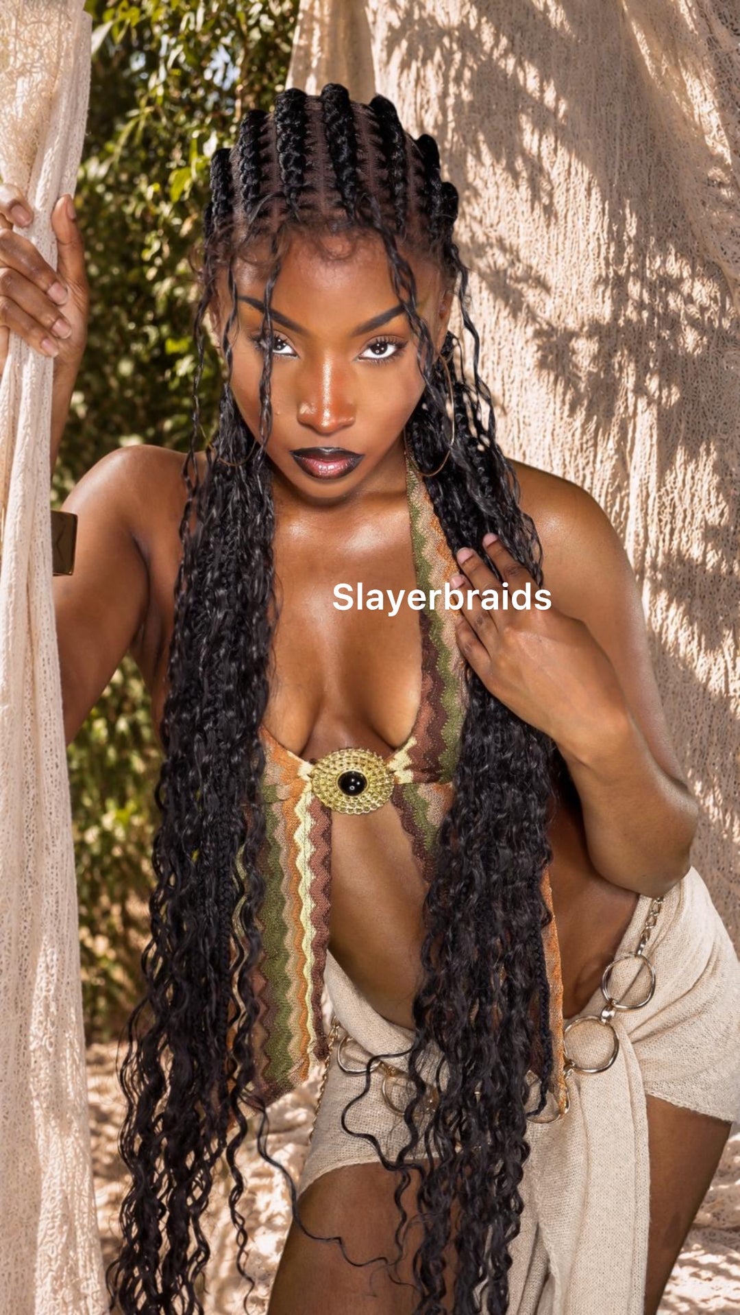 Boho Cornrow Braid Wig For Black Women -Fina Unit