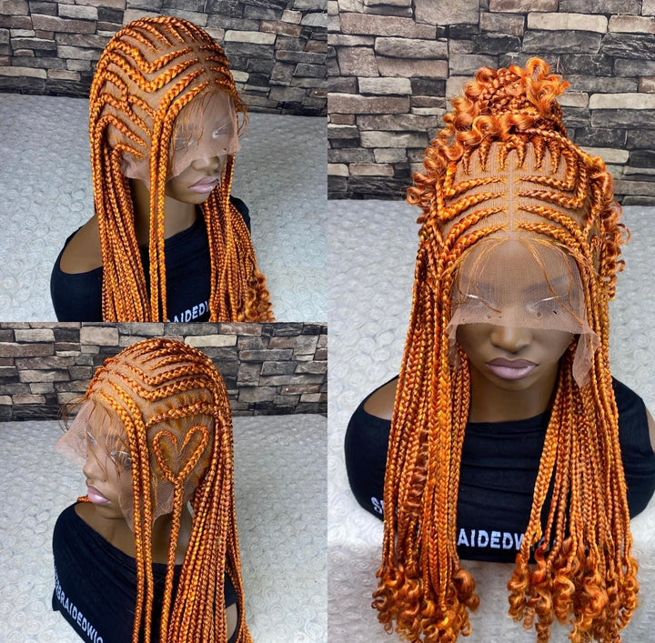 “Glueless Ginger wig for Black Women -Oroma