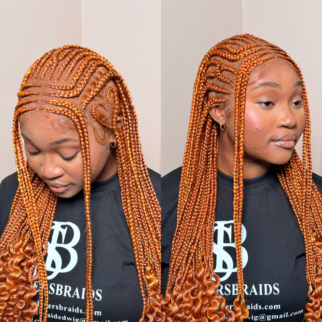 “Glueless Ginger wig for Black Women -Oroma
