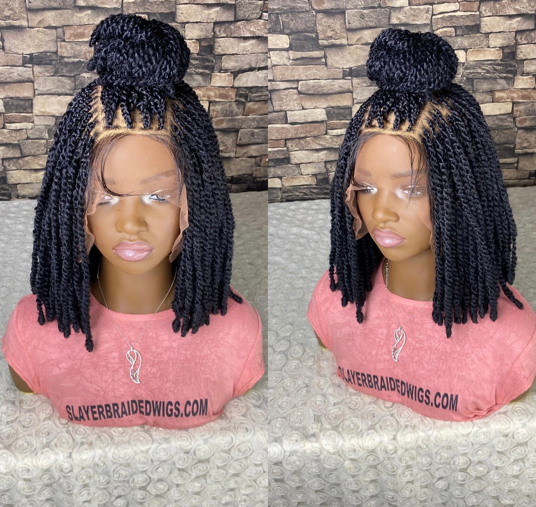 Knotless Braided Wig Kinky Twist Full Lace -Loren