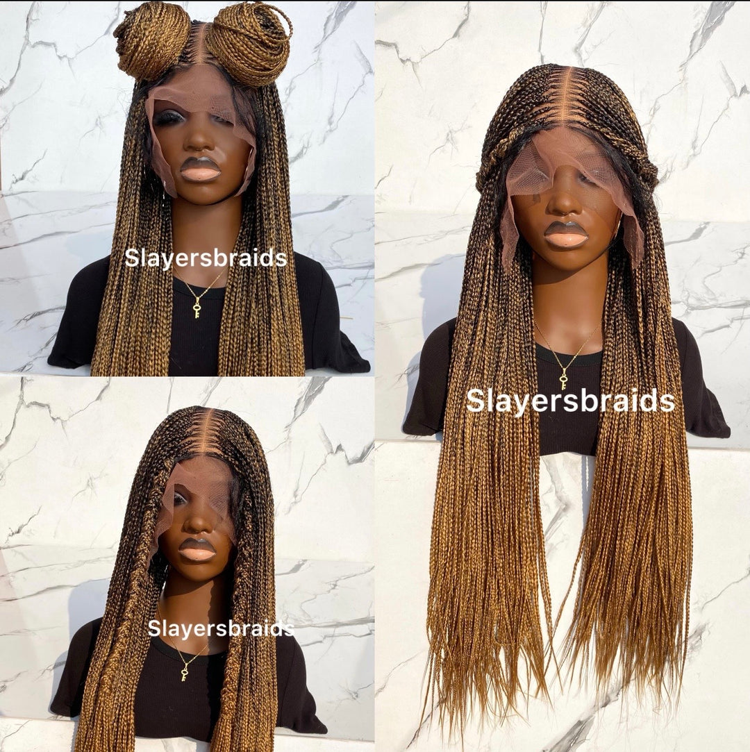 Ombré Knotless Wig Full Lace Senegalese Braids -Toyosi