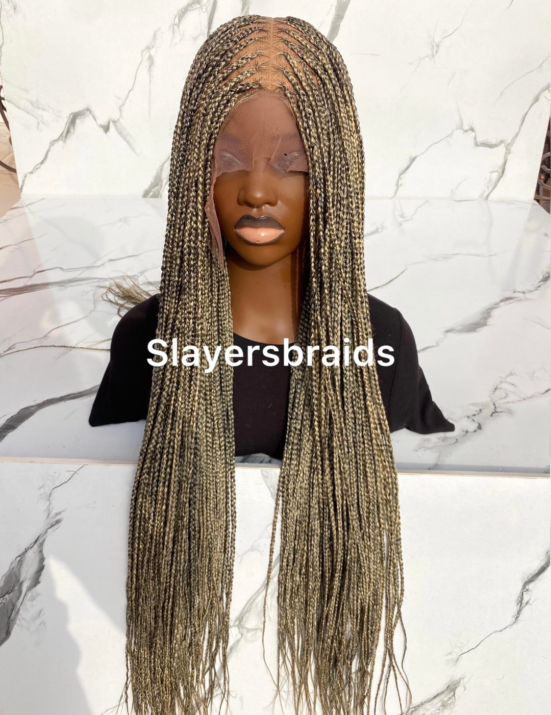 Ombré Knotless Wig Full Lace Senegalese Braids -Omeria