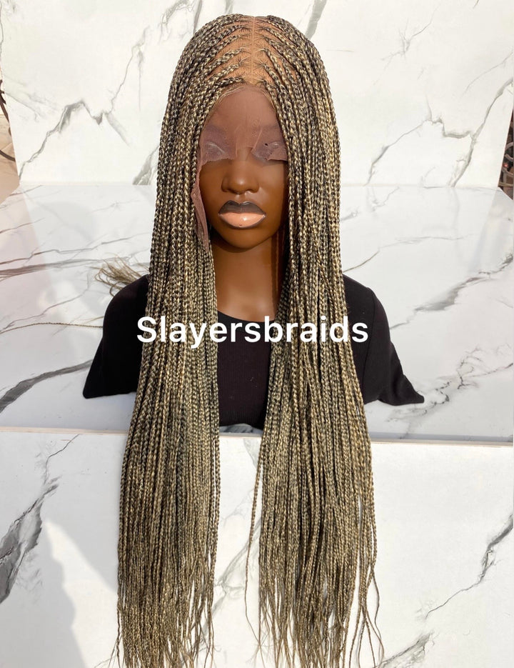 Ombré Knotless Wig Full Lace Senegalese Braids -Omeria