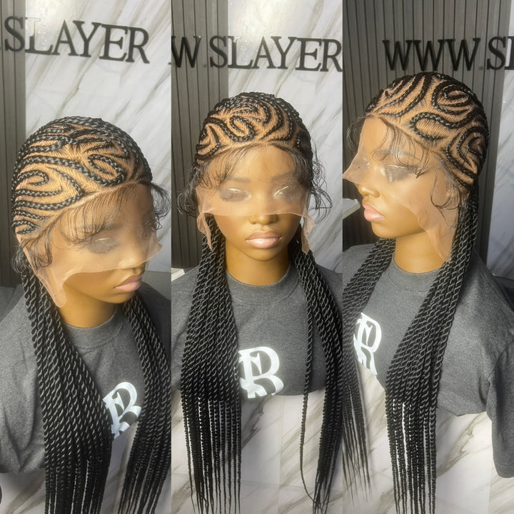 Bestseller Fulani Cornrow protectivestyle Wig -Zuri