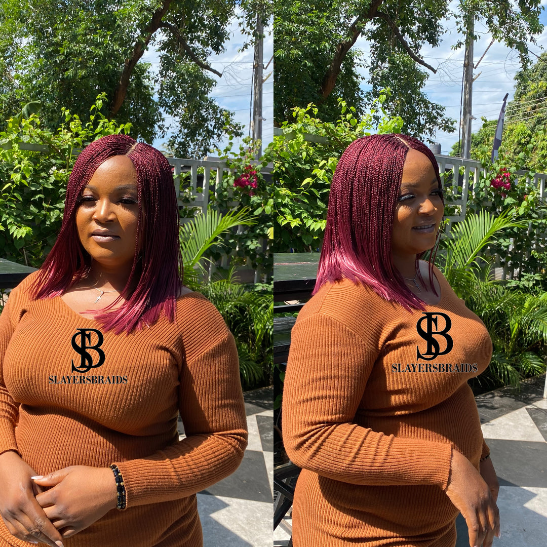 Protective Style Braids For Women Easy install hair-Bob Nano unit 